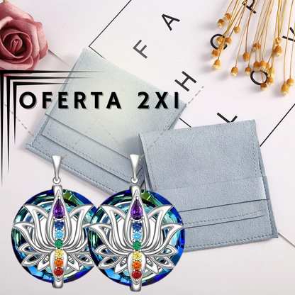 Oferta 2x1 collar flor de loto 7 chakras TerrAdastra