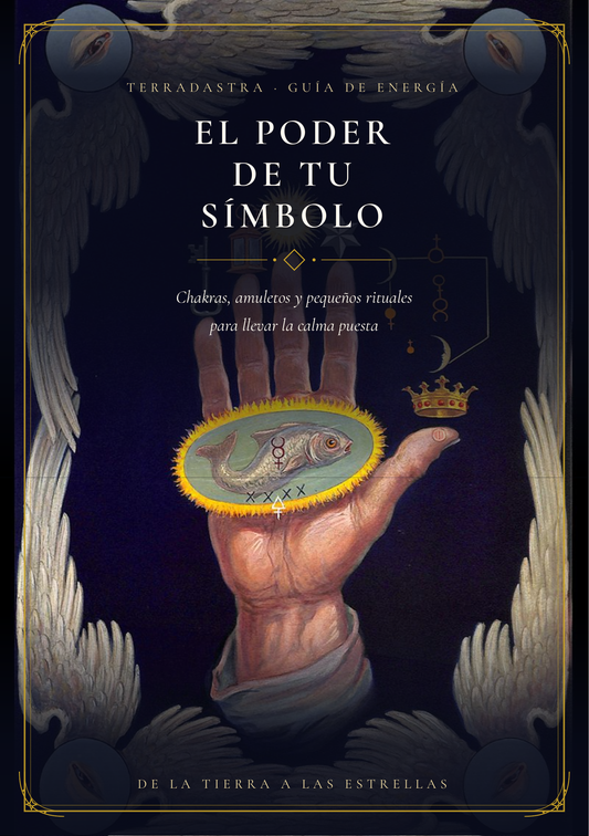Portada del ebook El Poder de tu Símbolo, guía digital de TerrAdastra sobre chakras, amuletos y rituales