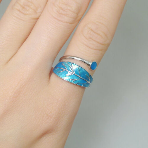 ANILLO AJUSTABLE "HOJA MARINA"